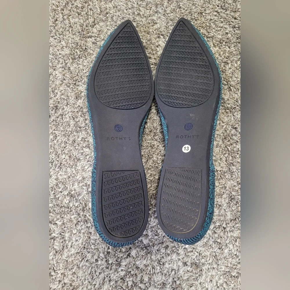 EUC Rothy's Spruce Python Points - Picture 2 of 2